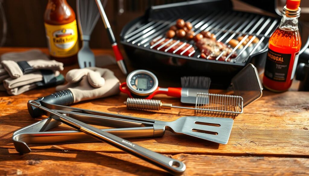 grilling tools setup