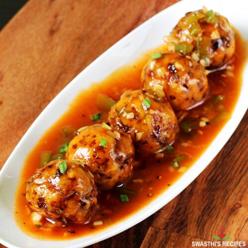 Making Delicious Vegetable Manchurian Recipe at Home