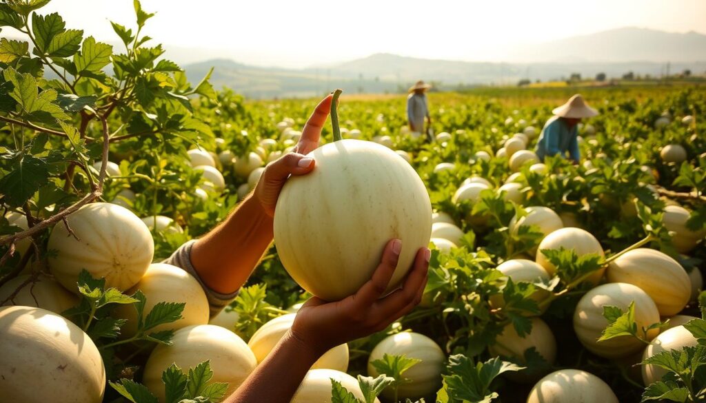 melon harvesting